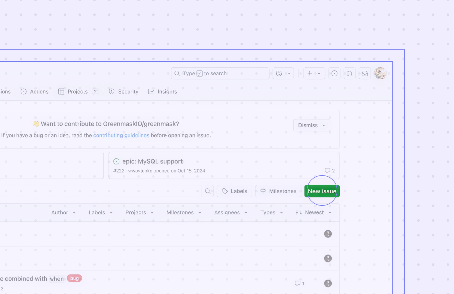 Create a New Feature Request
